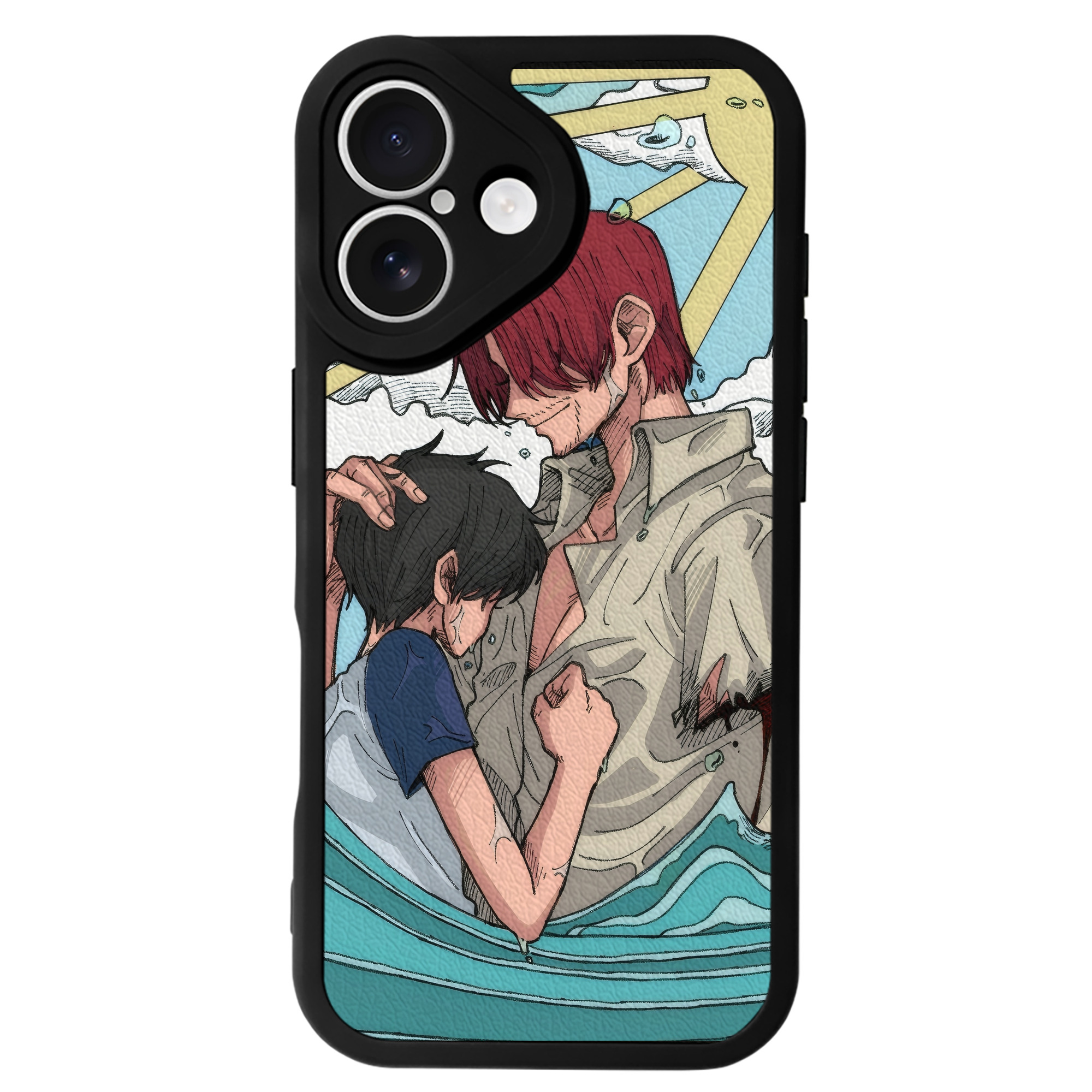 （画像用） ワンピース ONE PIECE 【iPhone 16シリーズ対応】シリコンスマホケース（レザー調） 材質：シリコン
